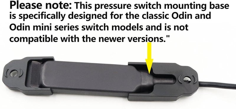 LThyzszb Mlok Remote Pressure Switch Mount for O Light Odin Weapon Lights Tape Switch Mounting Aluminum (Odin Series-Black) - Image 2